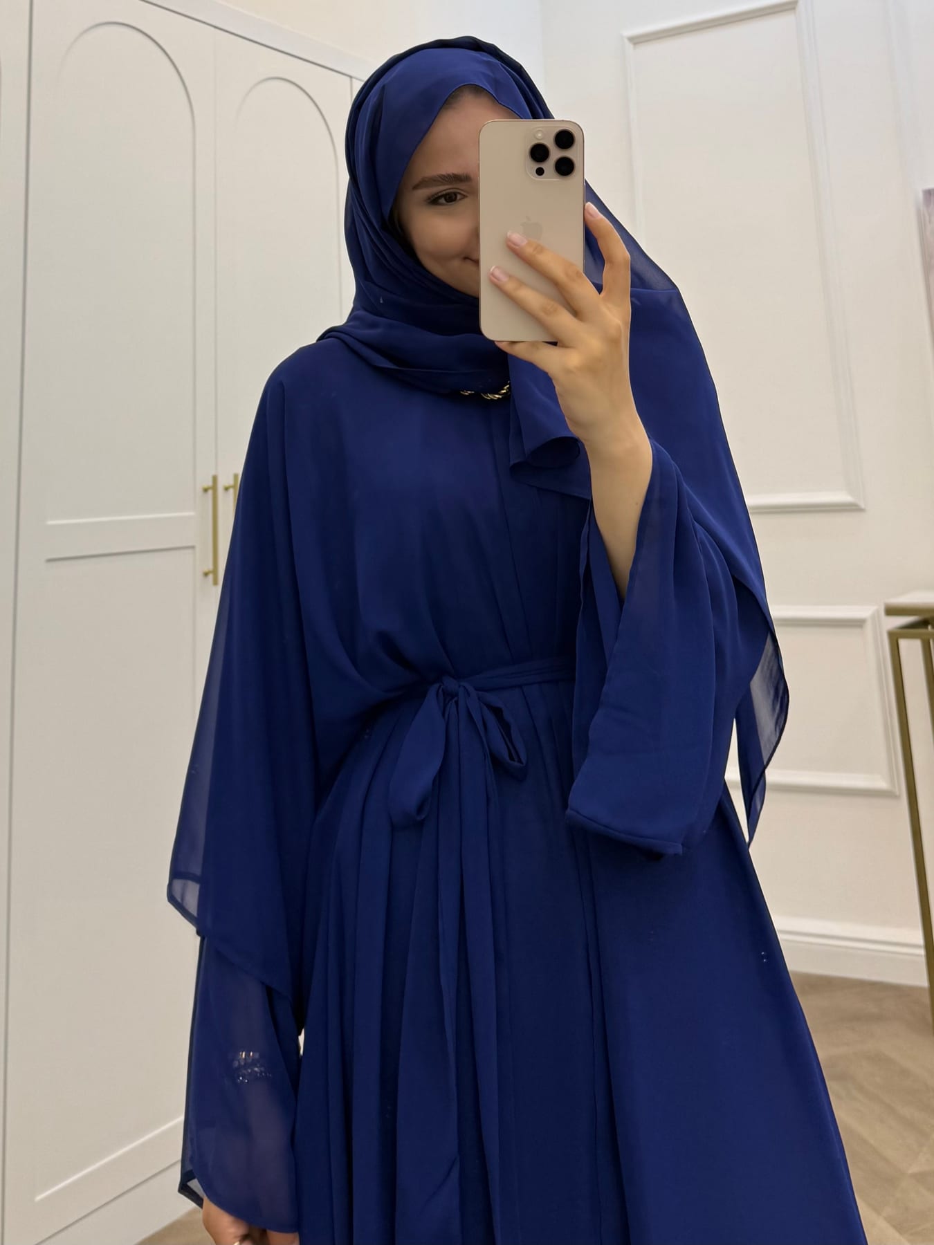 ŞAL DAHİL ŞİFON ABAYA SAKS